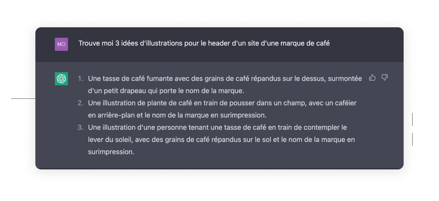 Idées d’illustrations à partir de ChatGPT